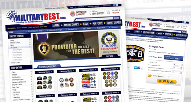 MilitaryBest.com Custom Website Design